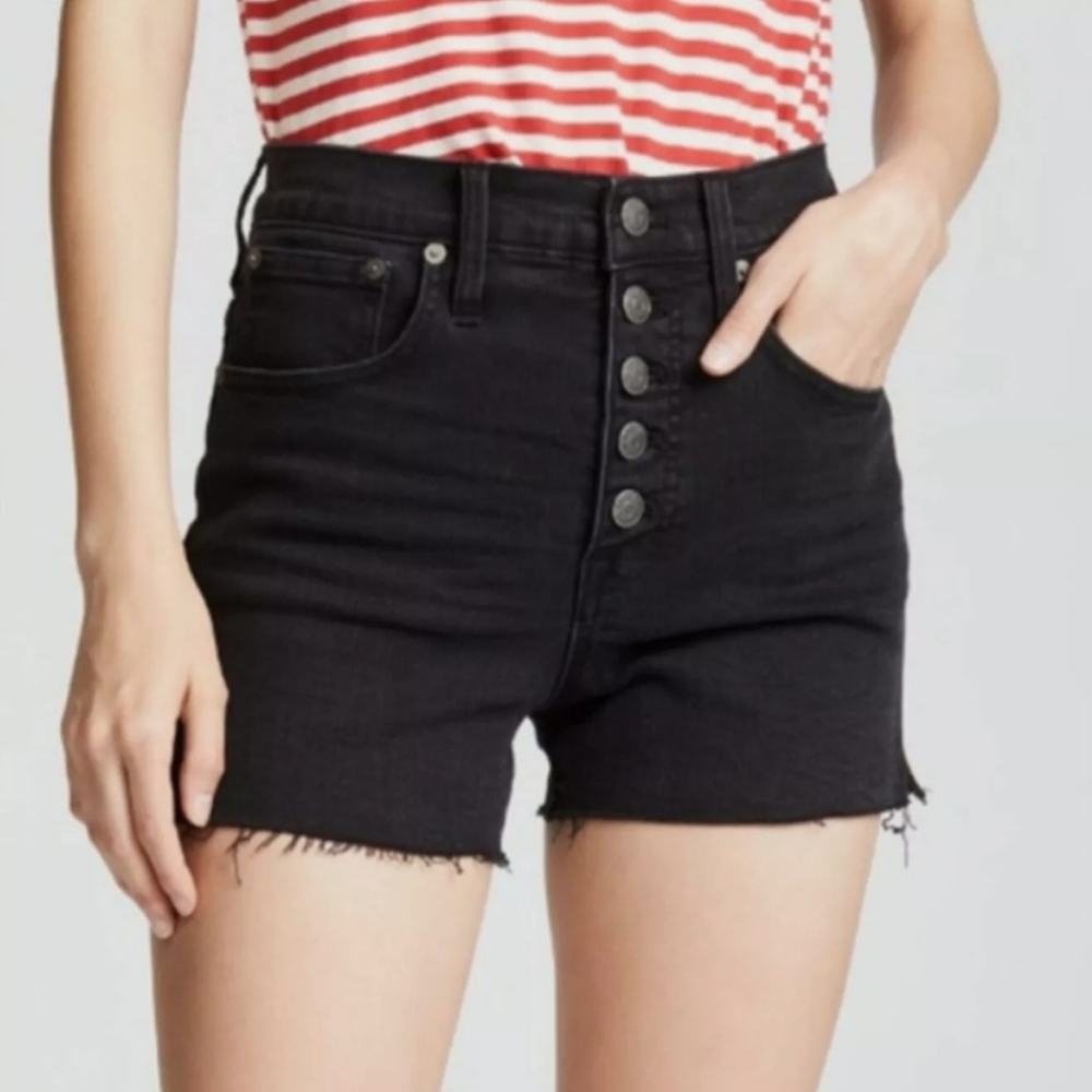 Madewell Black Jean Boyshorts